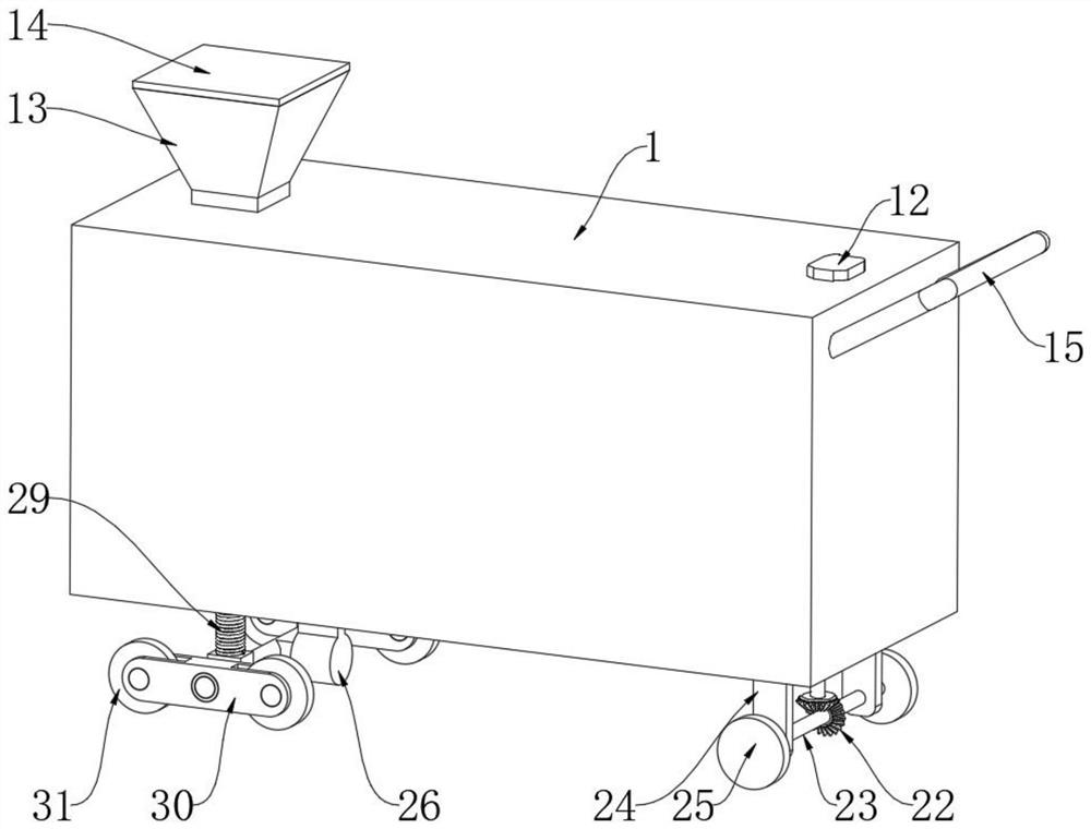 Composite flocculant storage equipment for municipal sewage treatment