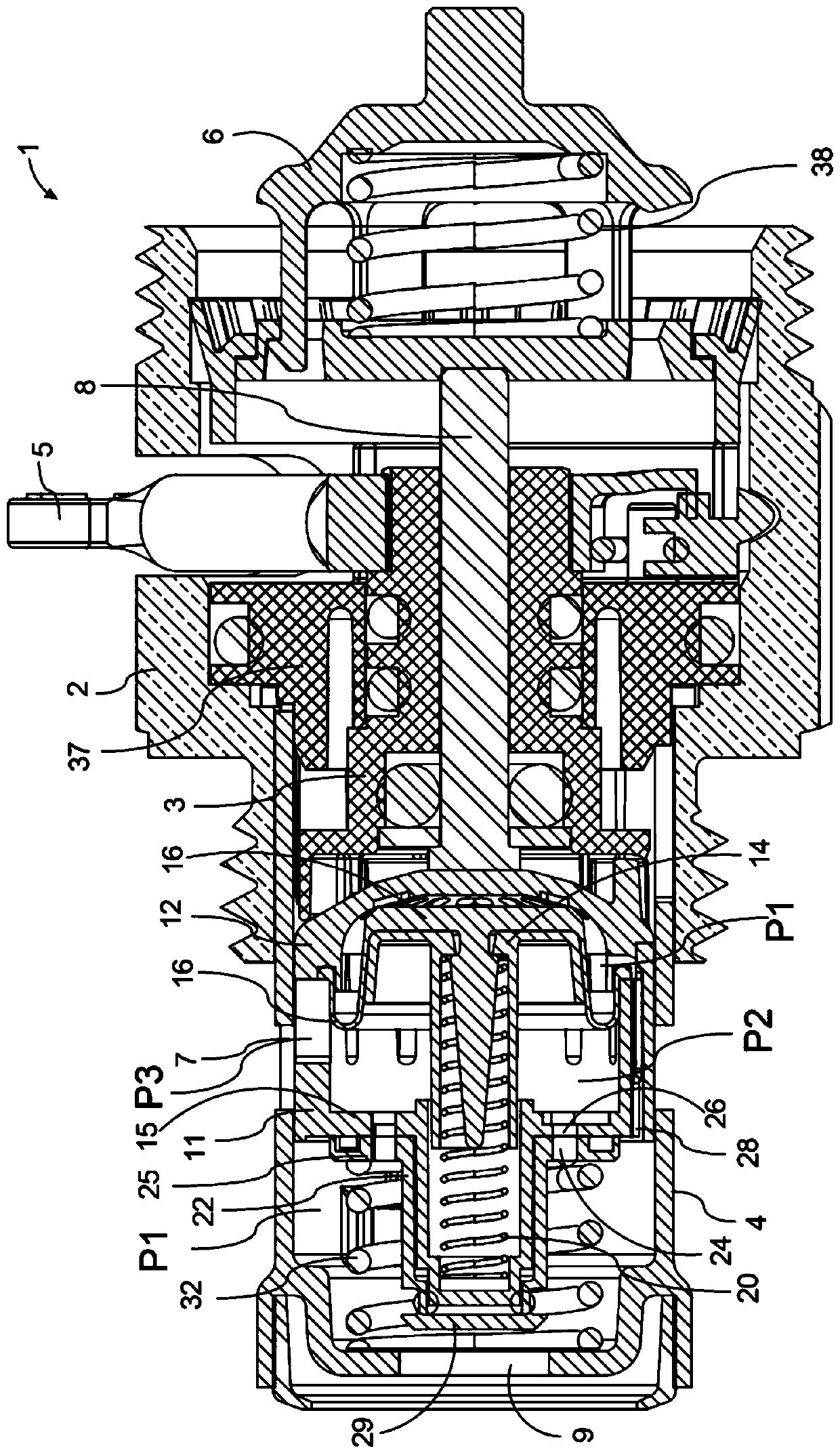 Control valve for heating and/or cooling system