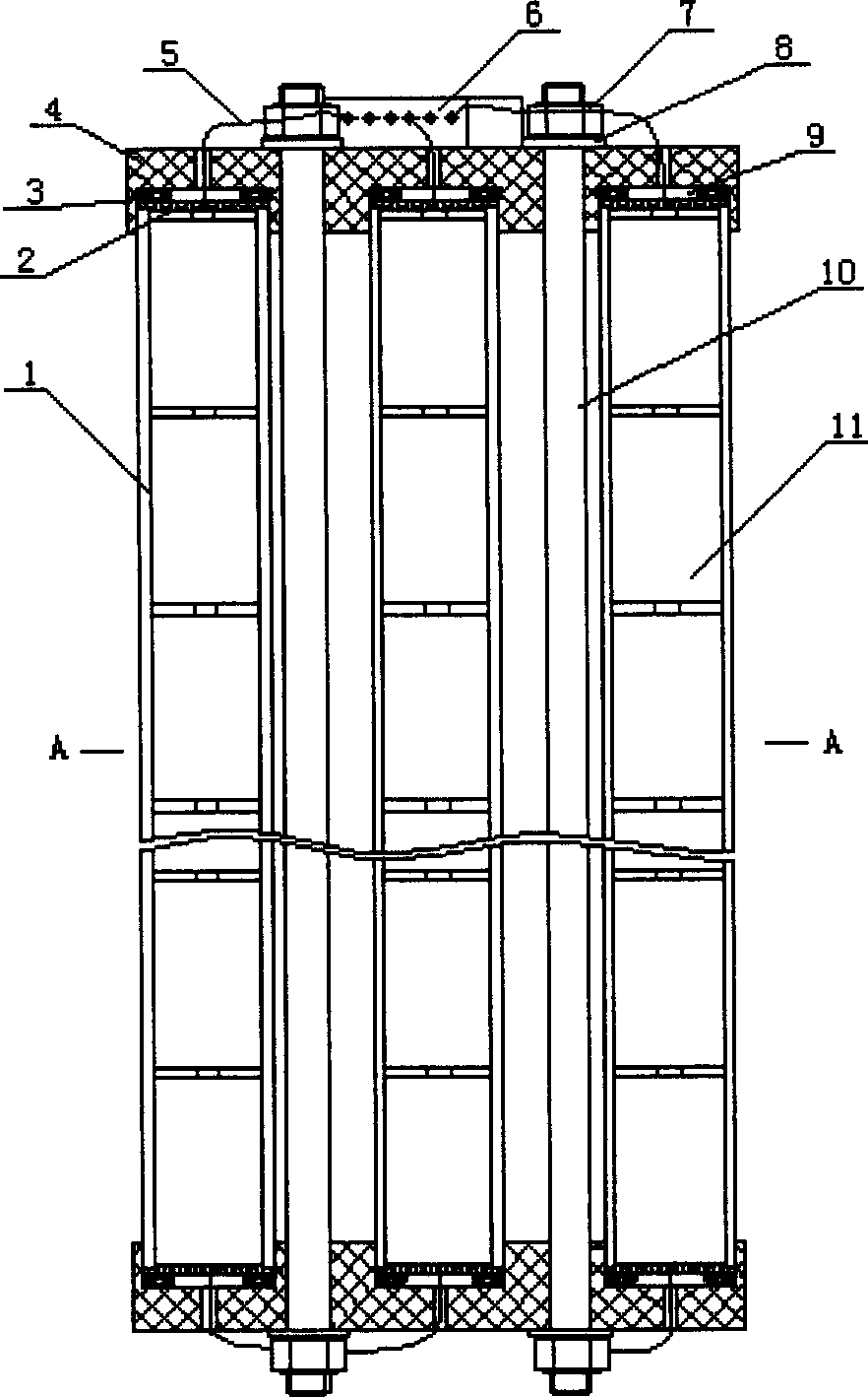 High-energy cell connecting apparatus