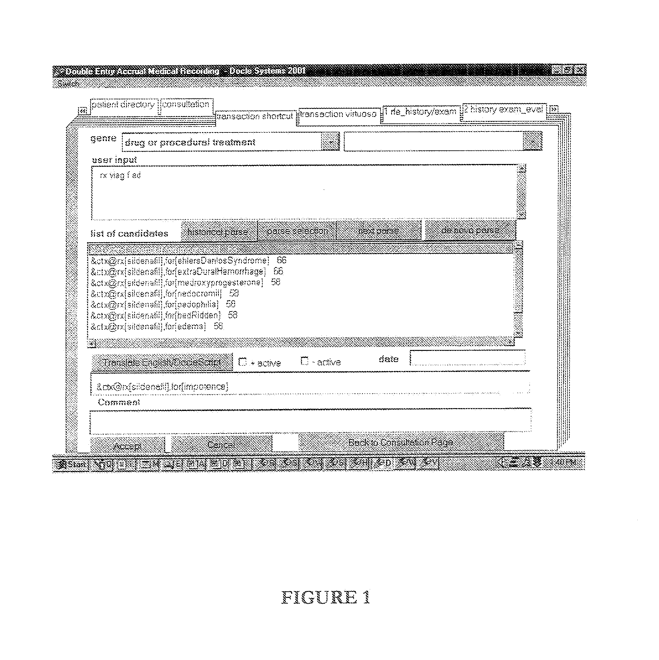 System and method of improved recording of medical transactions