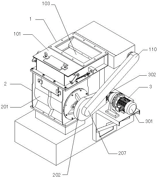 Rotary unloading type air lock controllable unloading machine