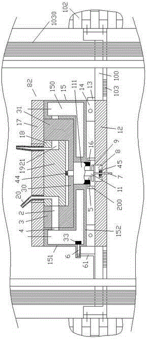 Cooling device assembly with top pressure spring and gas cooler used for electric power well in building