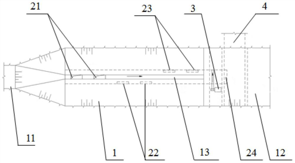 Desilting basin sand flushing device and using method thereof