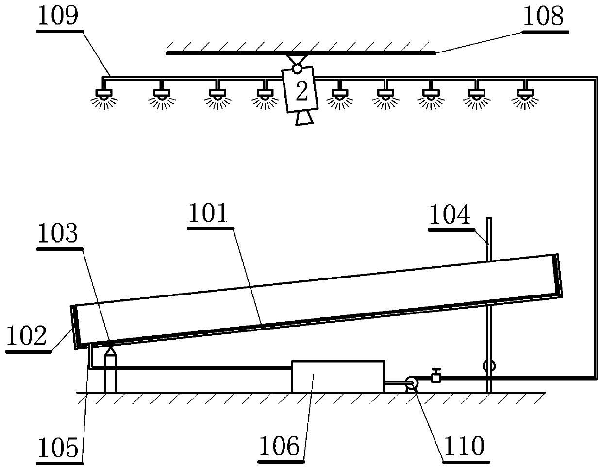 A thin-layer water flow rolling wave measurement system and method based on high-definition photography