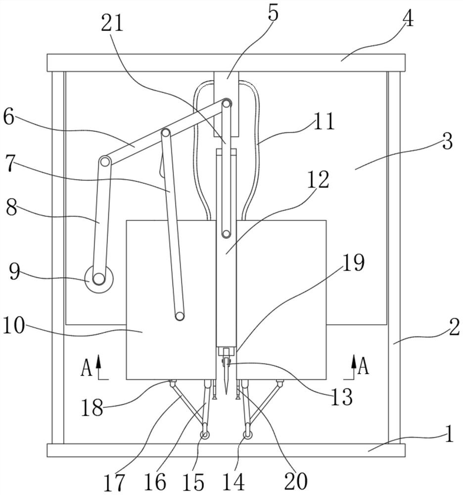 Cutting mechanism in aluminum coil laminating processing device