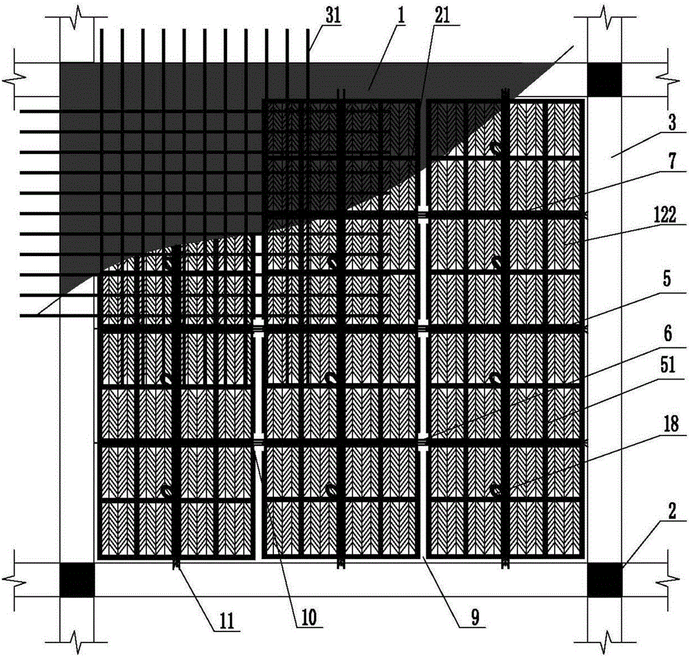 Assembled type bidirectional loaded floor