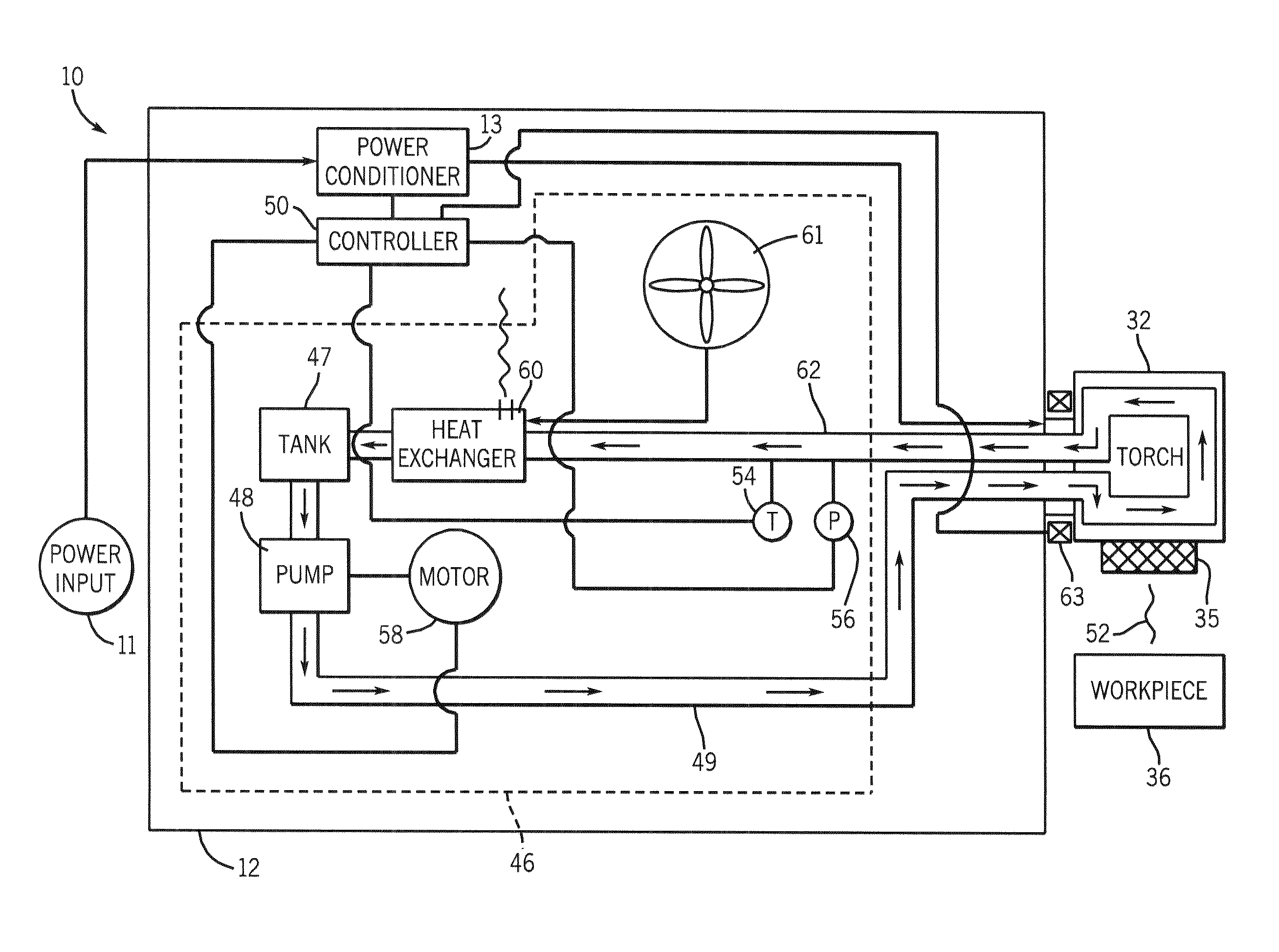 Torch connection detection system and method