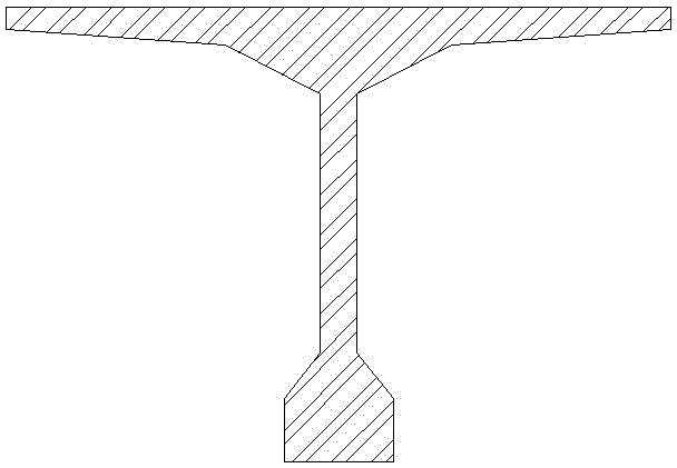A kind of prefabricated T-beam and its method of building continuous beam bridge