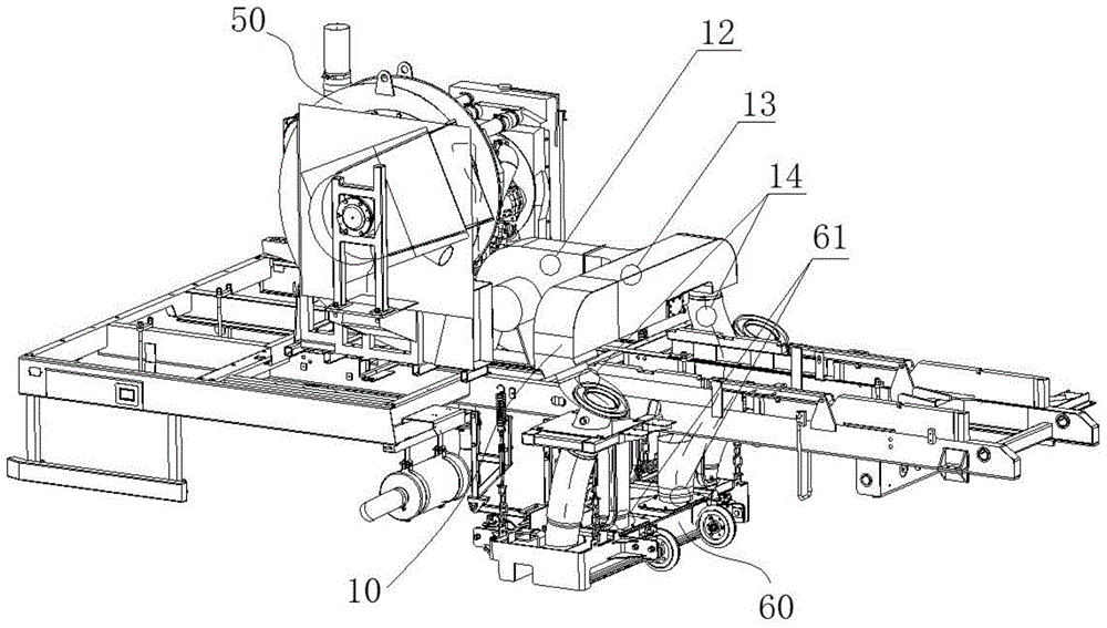 Reverse blowing system of road sweeper and road sweeper
