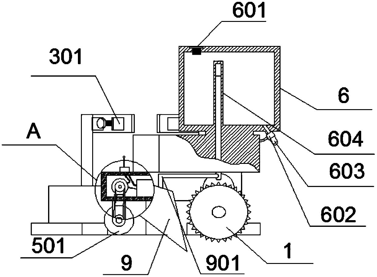 Automatic digging device for tree transplantation