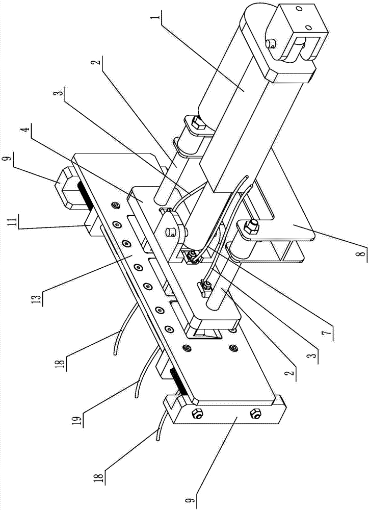 Automatic charging butt joint jack applied to mobile platform