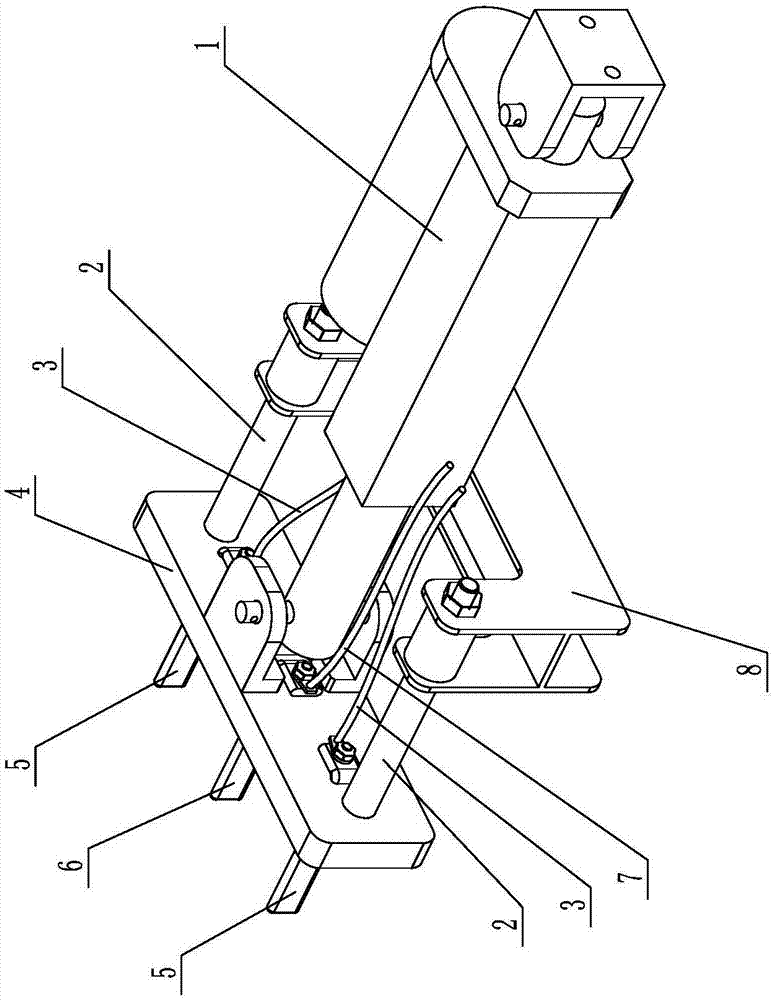 Automatic charging butt joint jack applied to mobile platform