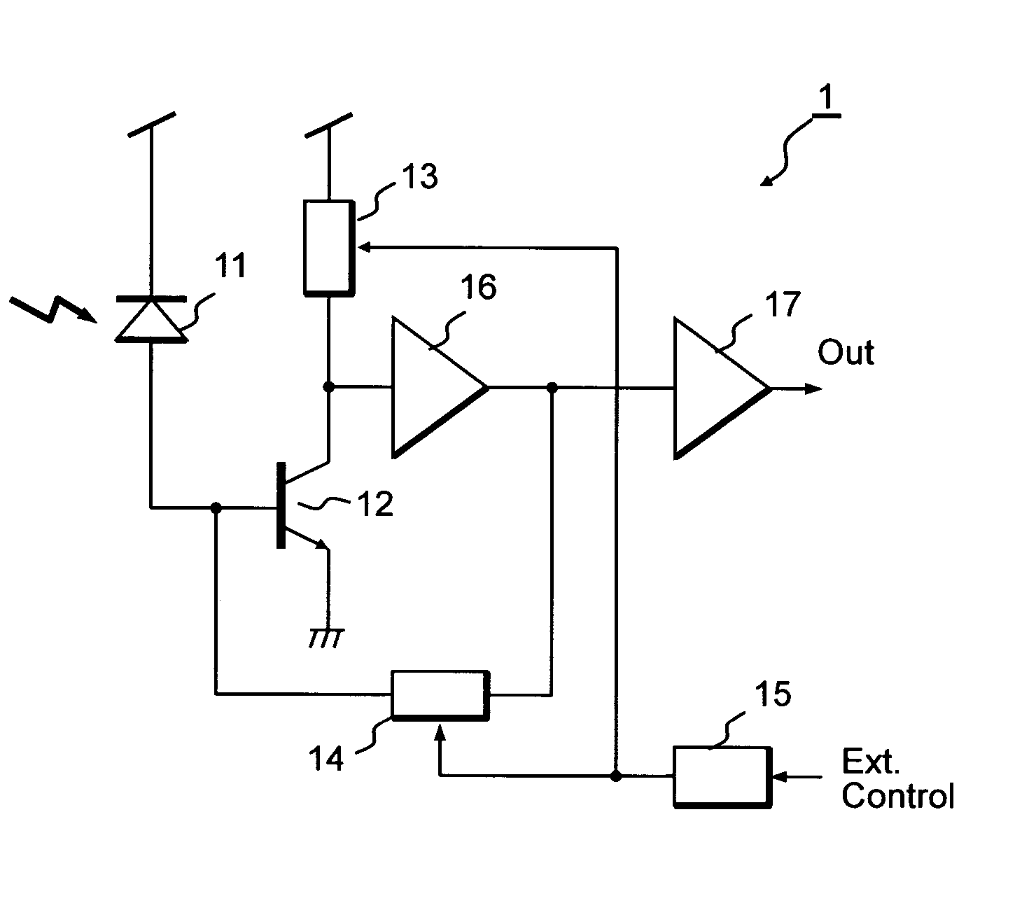 Pre-amplifier for an optical communication