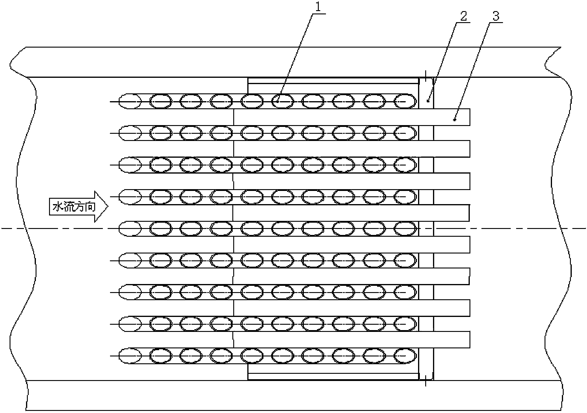 Array-tube-type weir gate