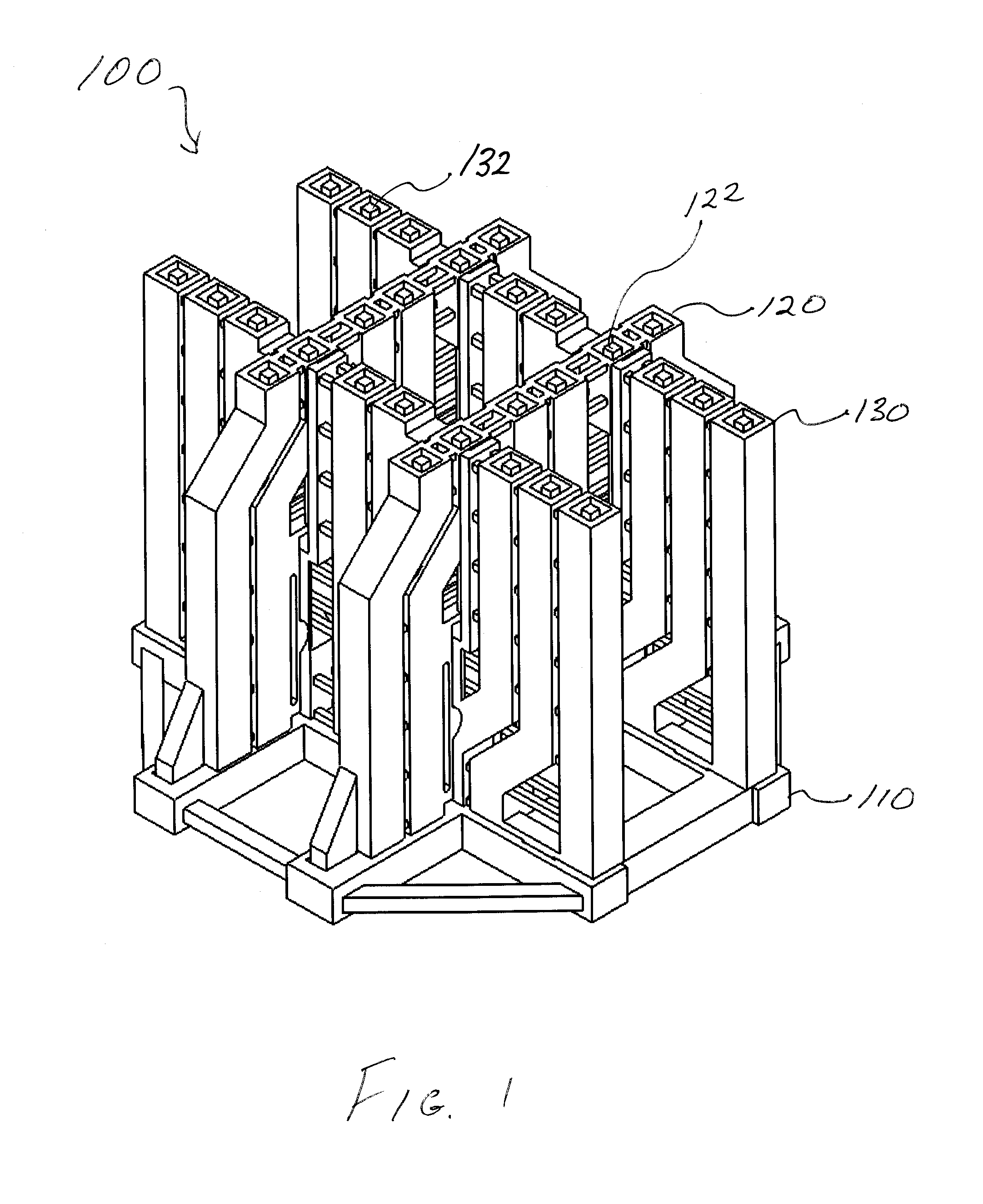 Substrate-free mechanical interconnection of electronic sub-systems using a spring configuration