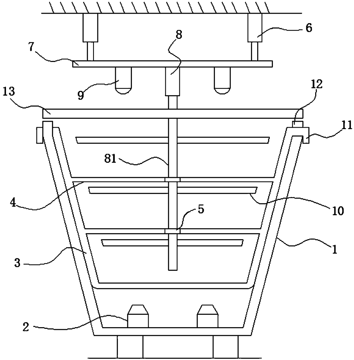 Electroplating part cleaning and drying device