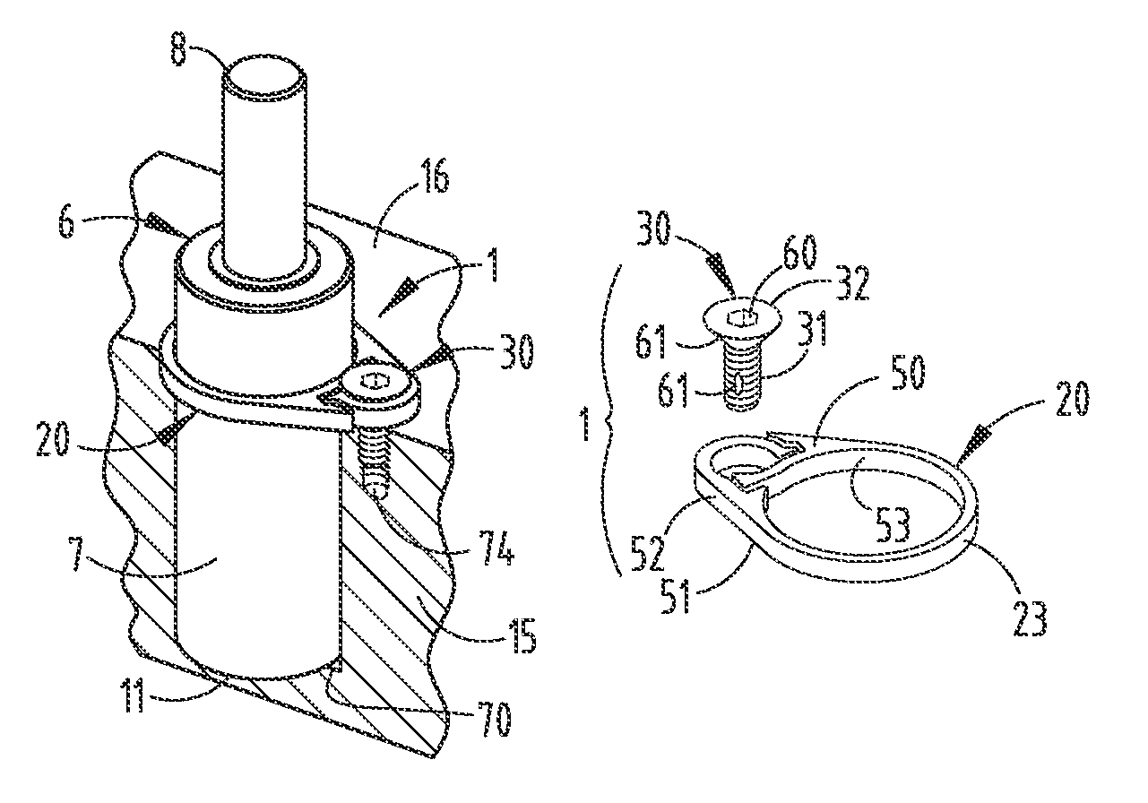 Gas spring mounting assembly and method for metal forming dies