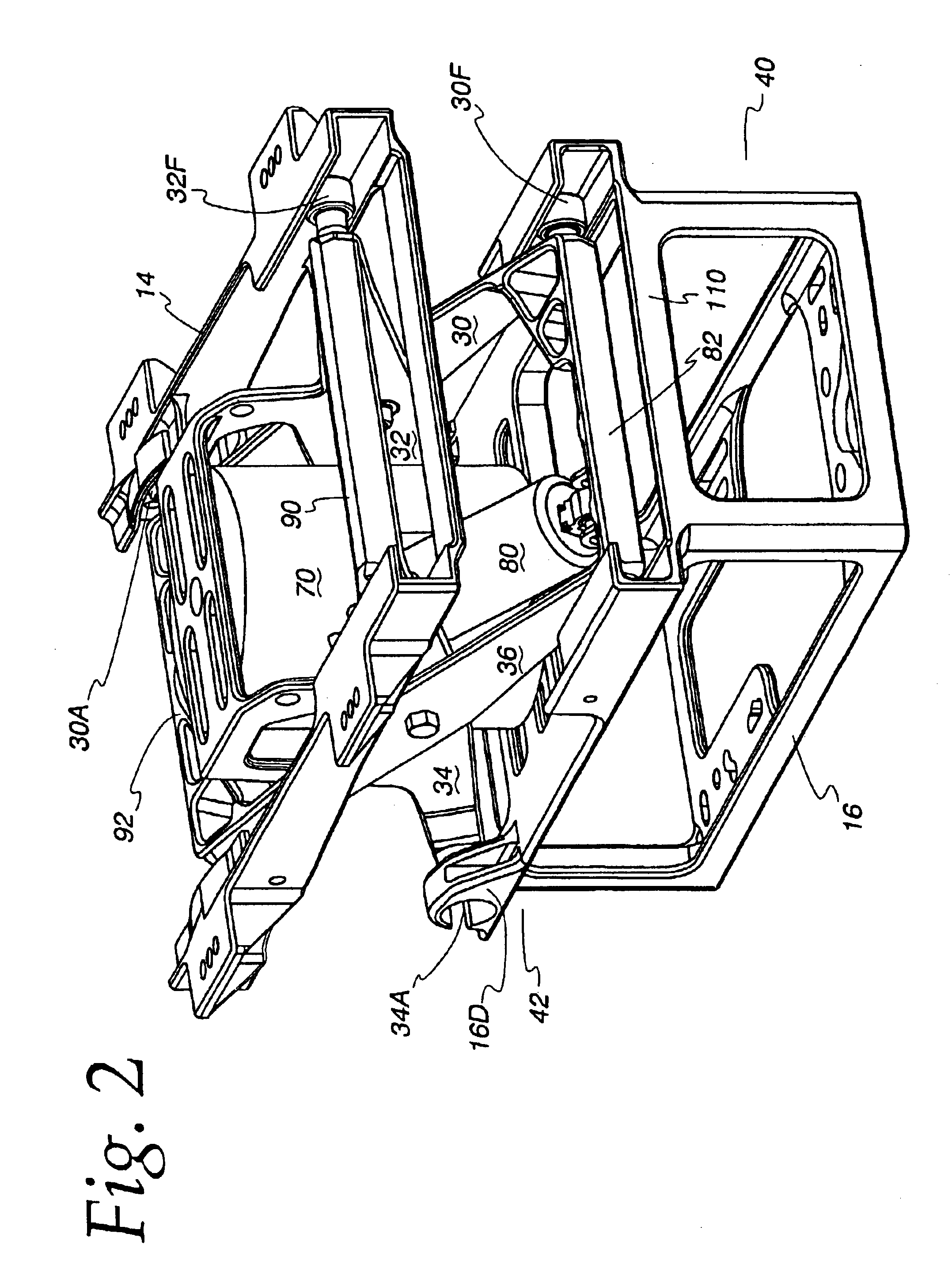 Vehicle seating system with improved vibration isolation