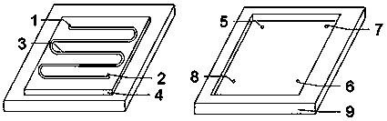 Method for preparing quartz glass microchannel core plate