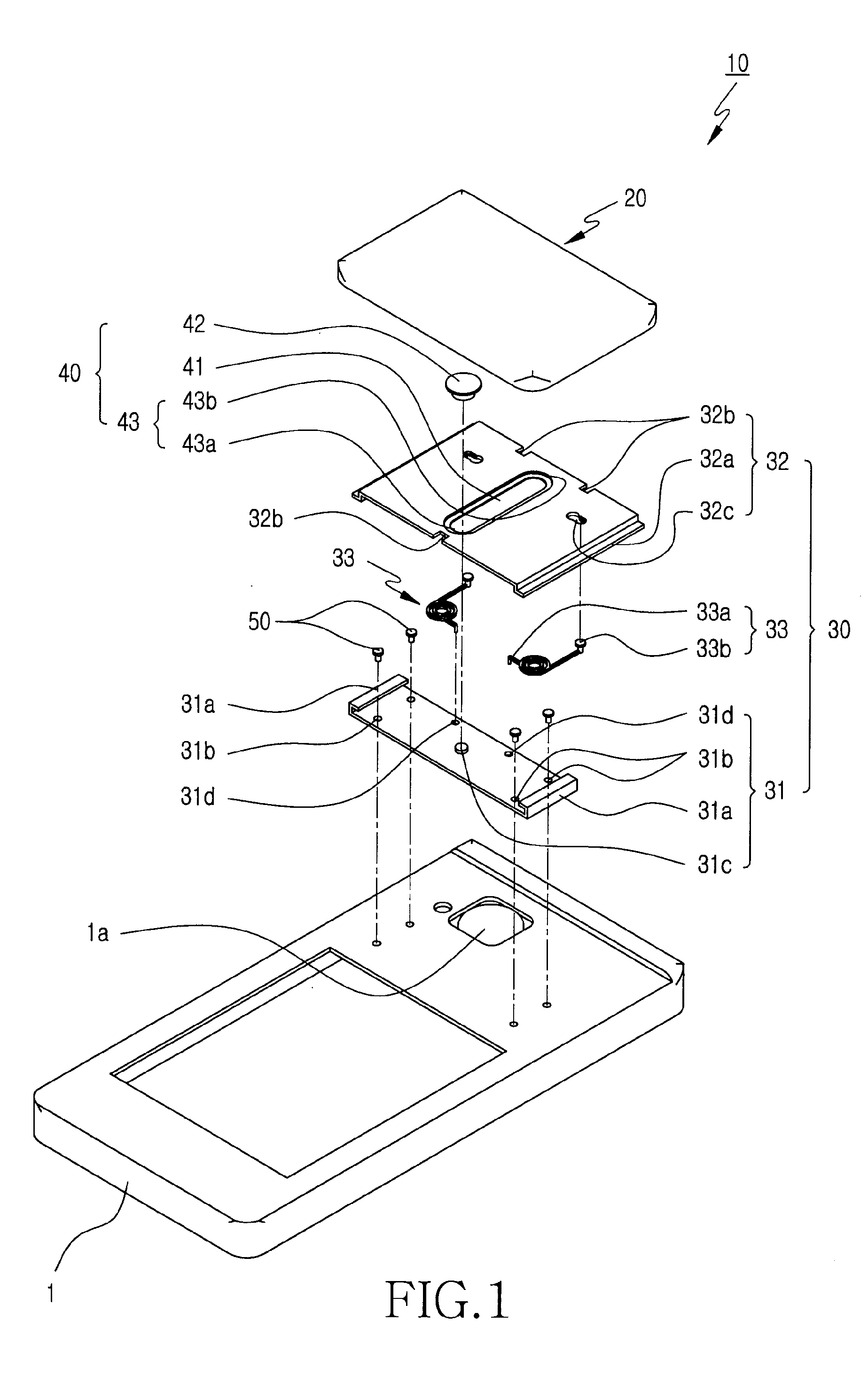 Camera door opening and shutting apparatus for portable communication device