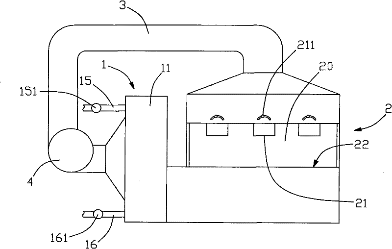 Drying device with effects of energy conservation and environmental protection