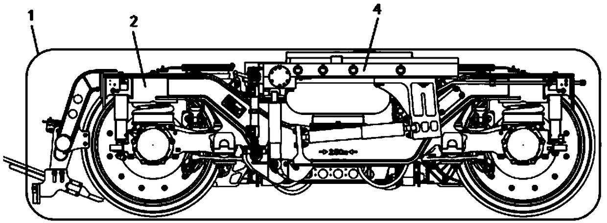 Novel power bogie assembly for D-series high-speed train at speed of 250 km/h