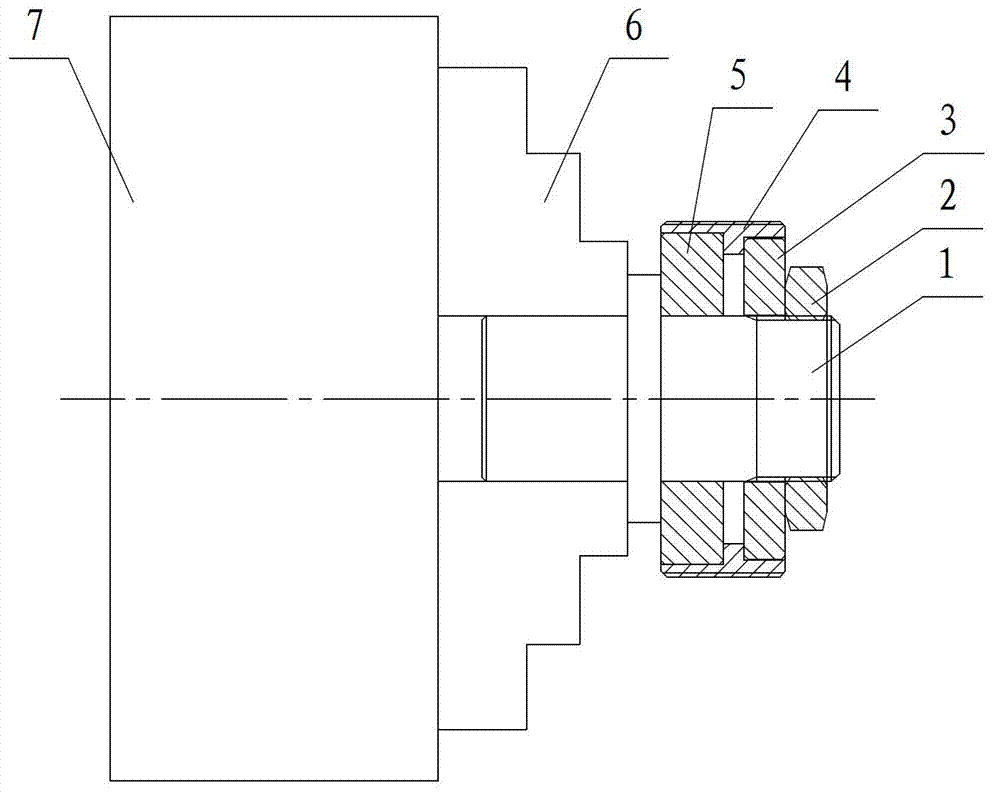 Process for processing external threads of thin-wall threaded sleeve and threaded sleeve turning clamp used for same