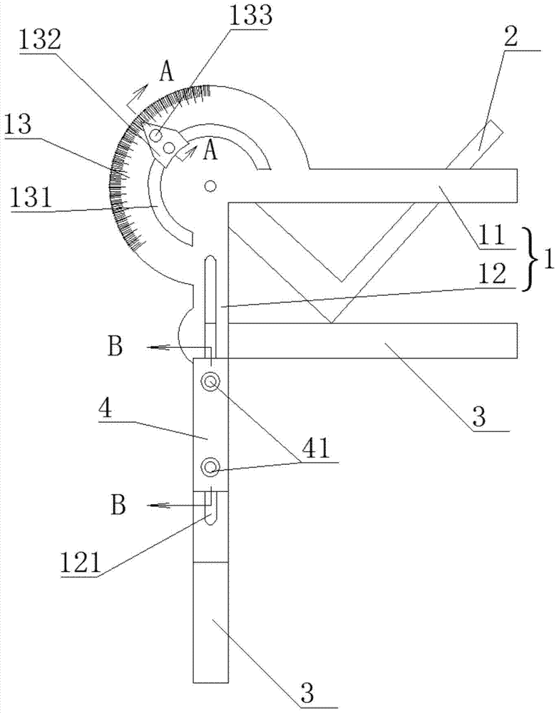 A simple turning tool protractor