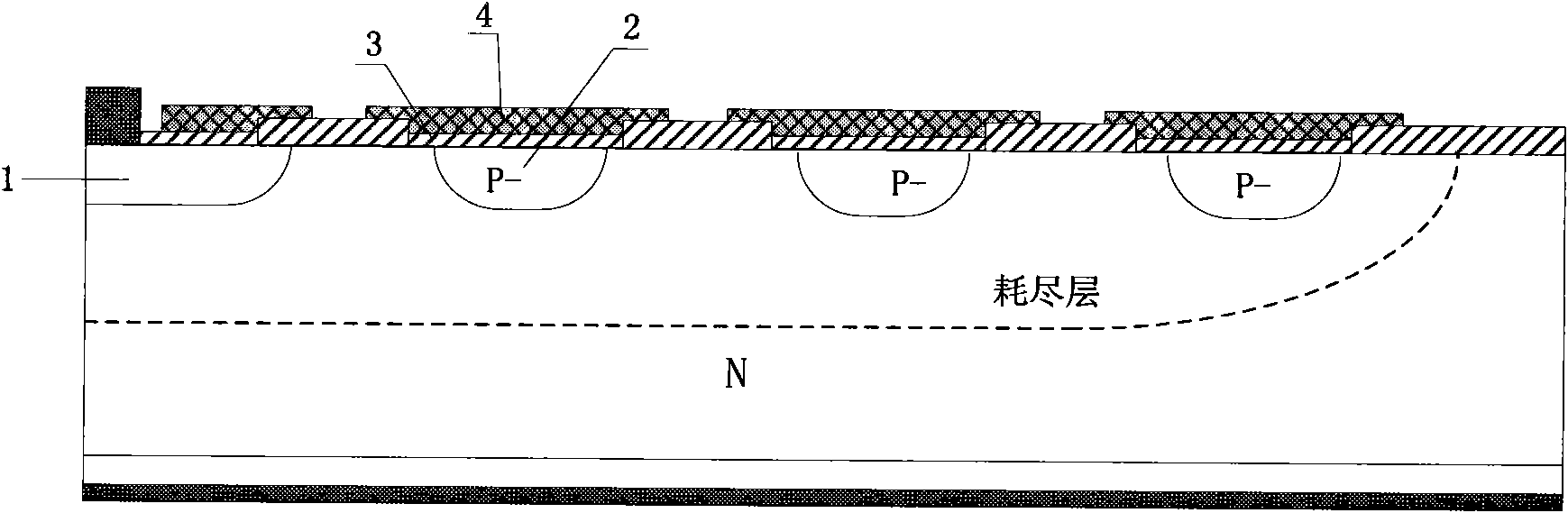 Edge terminal structure of high-voltage power semiconductor device