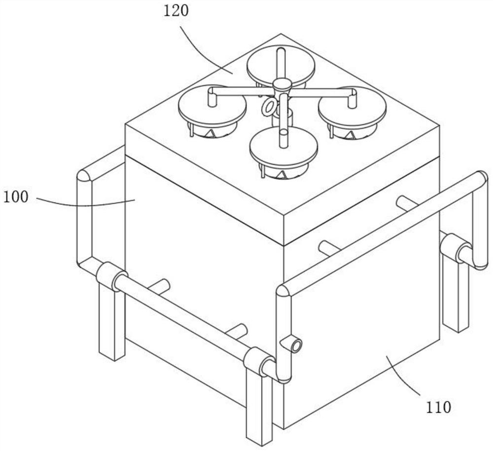 Washing and drying device for steam-based disinfection of empty cans