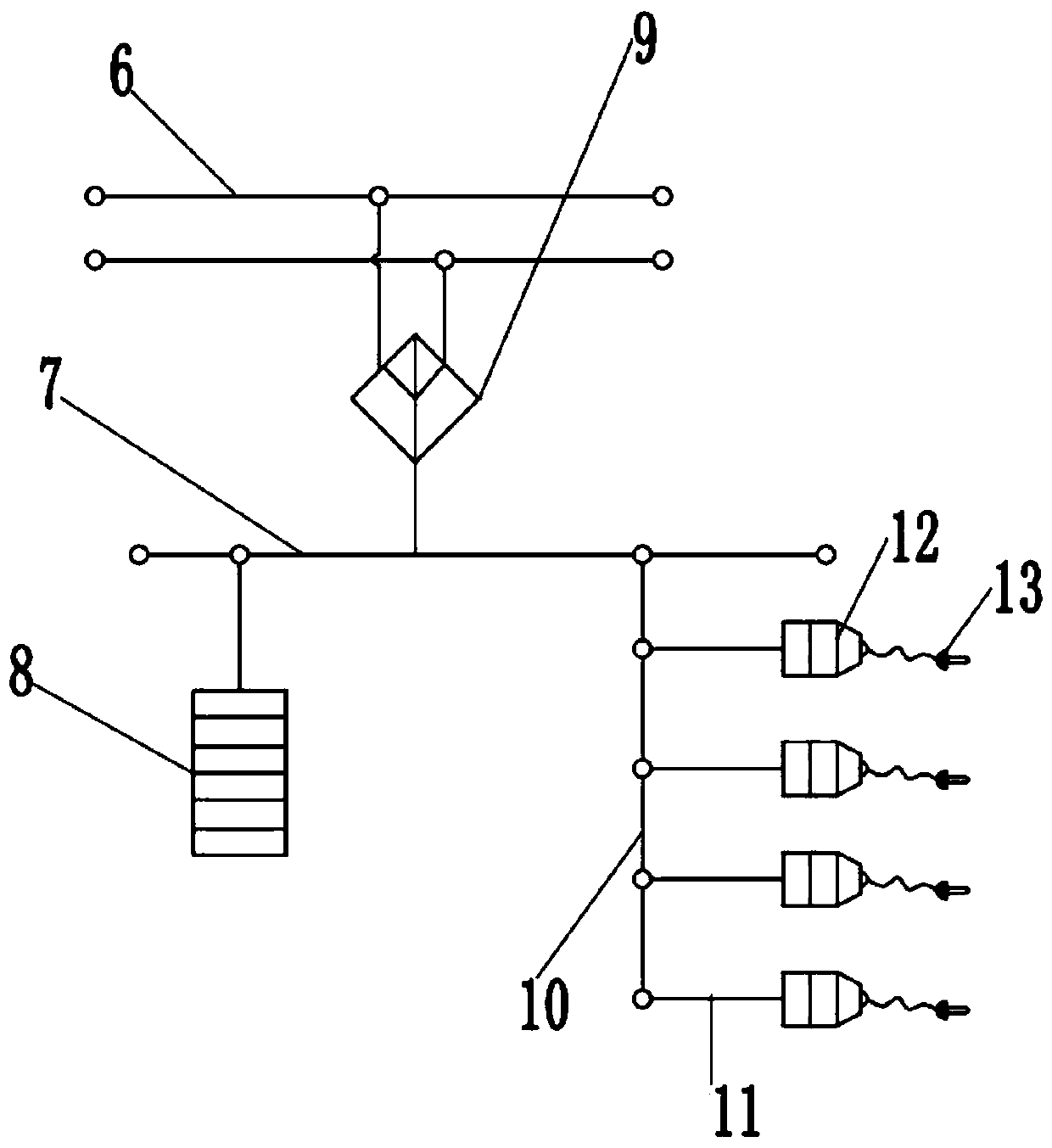 Charging, storage and detection integrated system for new energy vehicles