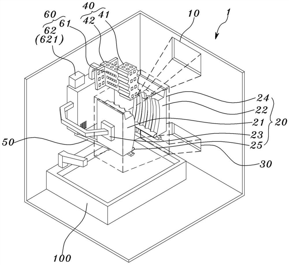 Food grinding device for person having weak masticatory function