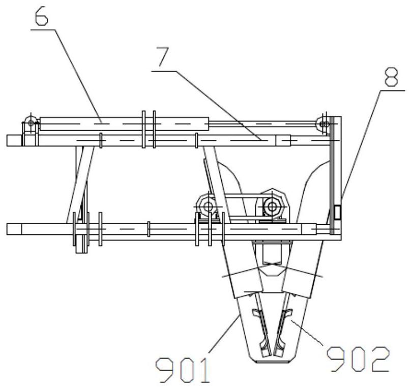 Ditching machine capable of freely moving and offsetting