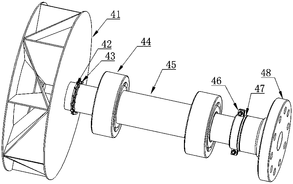 A heat pump tail heat utilization inertia dedusting countercurrent dryer