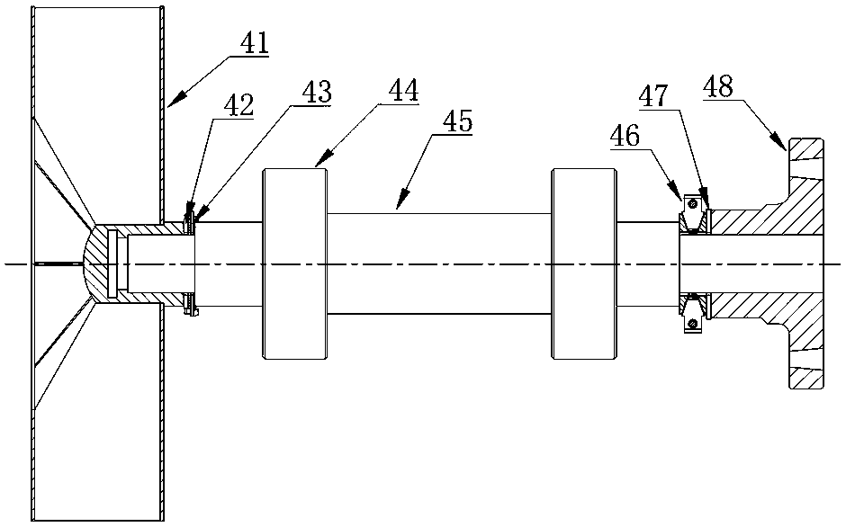 A heat pump tail heat utilization inertia dedusting countercurrent dryer