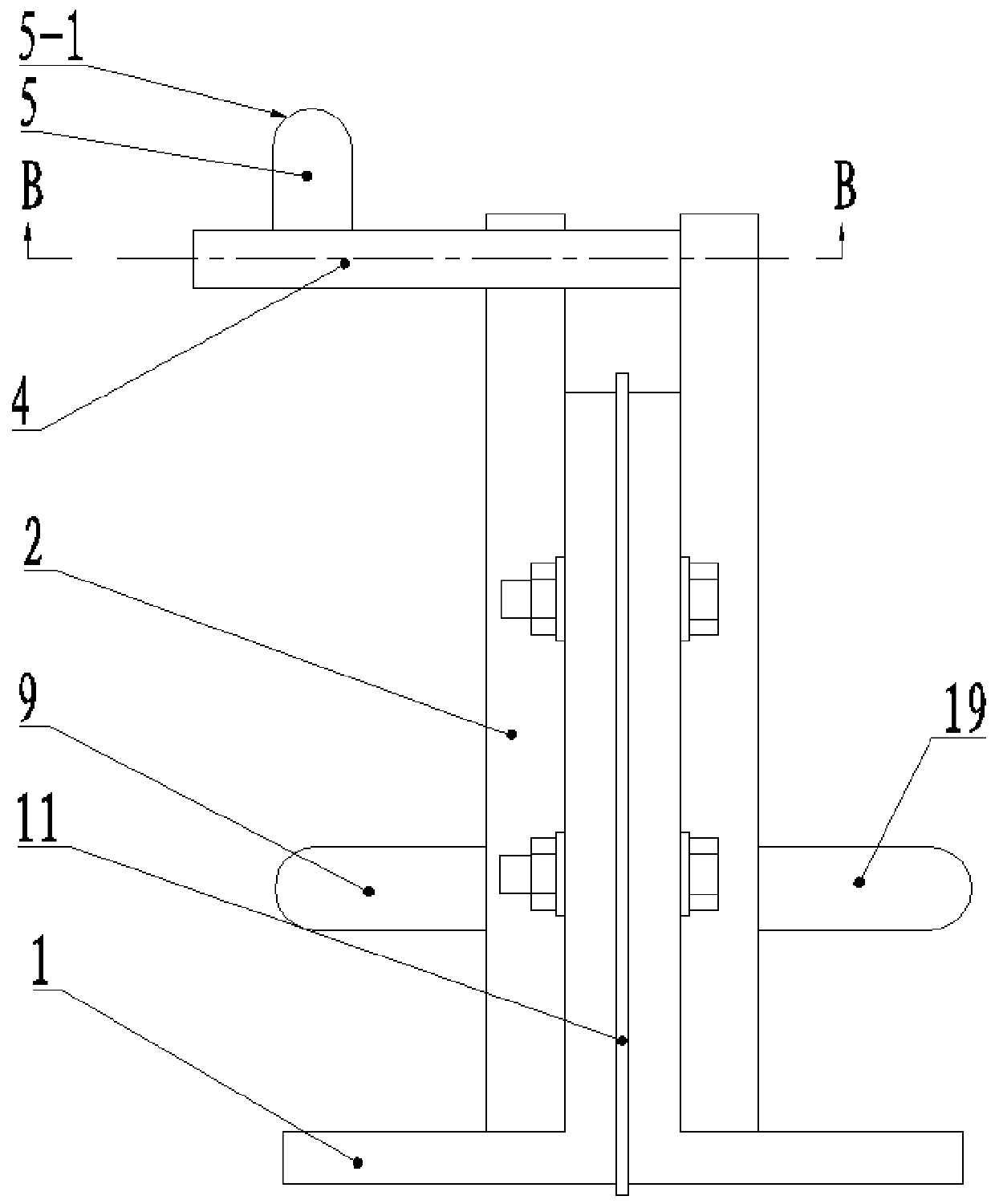 Induction quenching device for large bearing race track surface