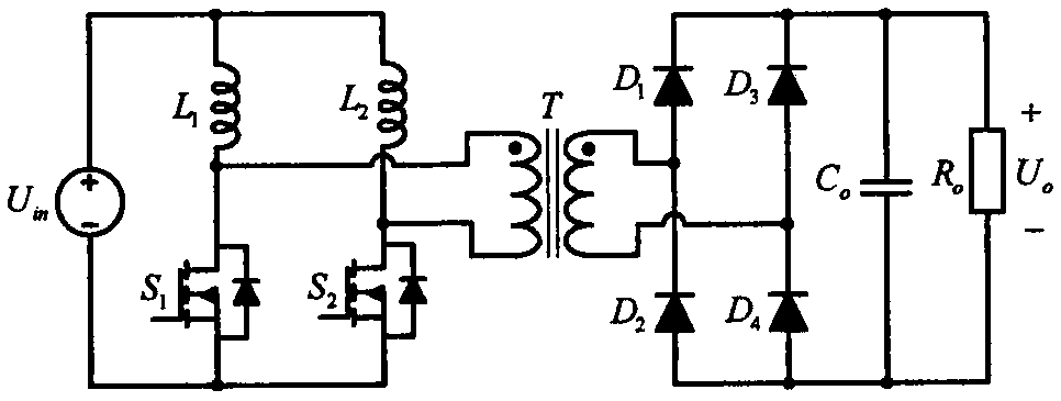 Dual-voltage amplifying high-gain high-frequency rectifying isolating converter