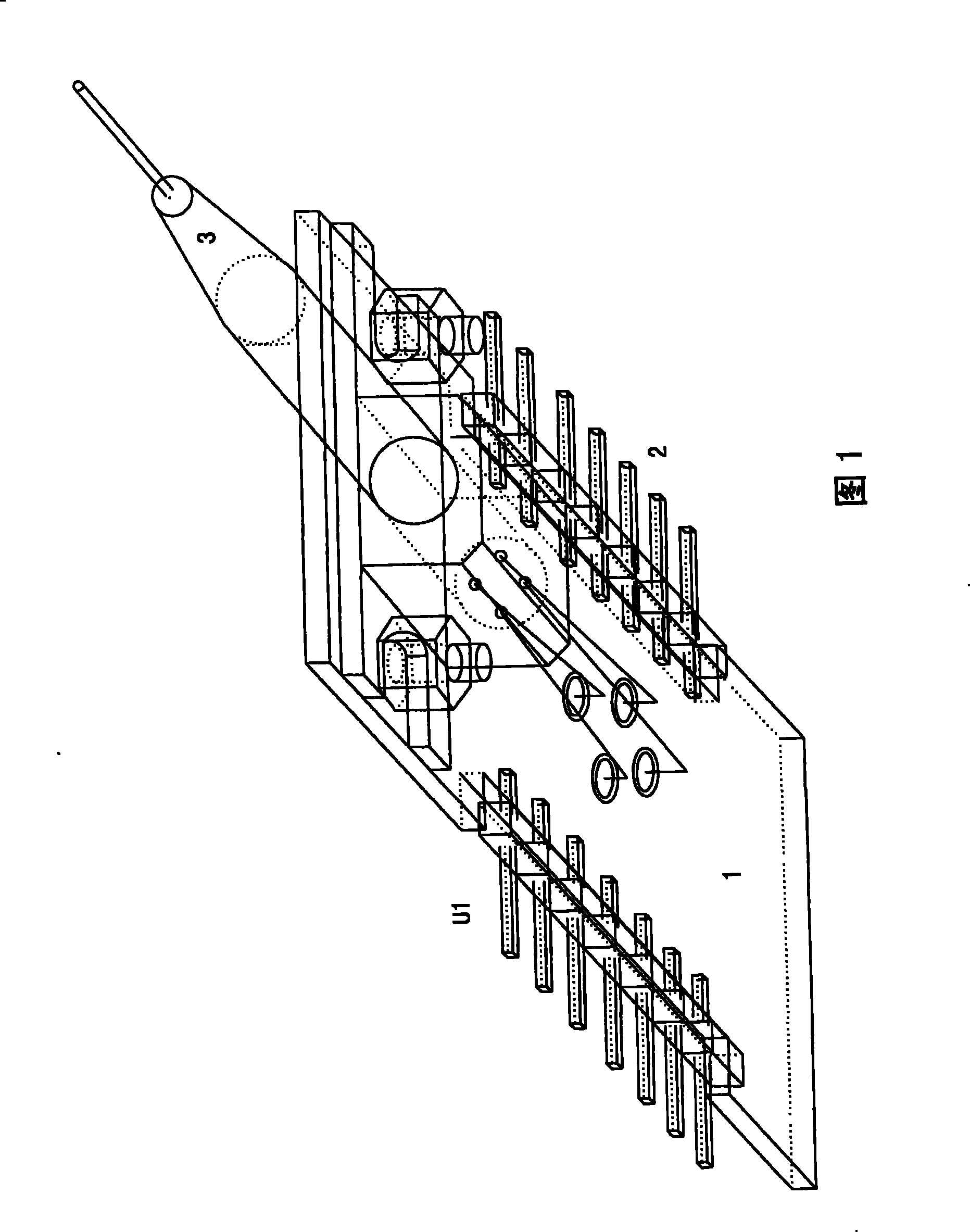 Matching method for coaxial laser converting to butterfly shape laser