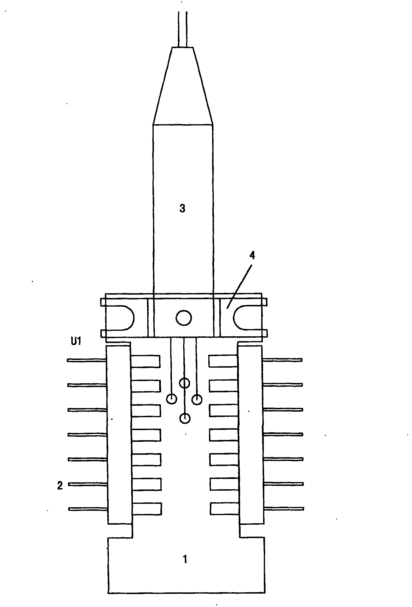 Matching method for coaxial laser converting to butterfly shape laser