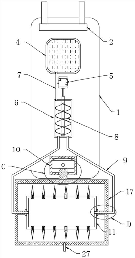 A high-efficiency device for cracking soil compaction after sowing wheat