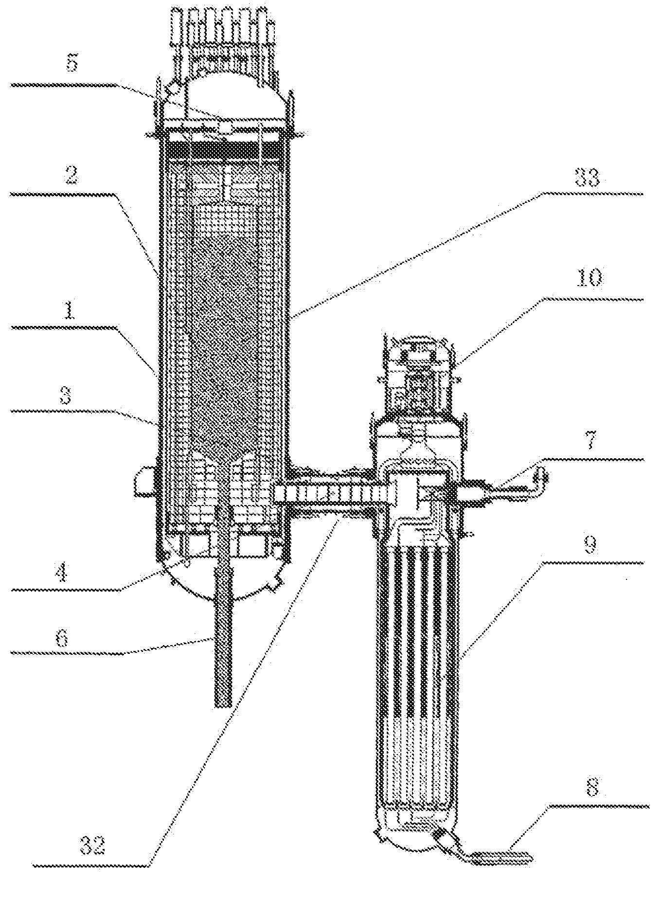 High-temperature gas-cooled reactor steam generating system and method