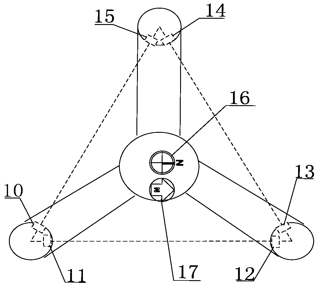 An ultrasonic transducer wind measuring array and wind measuring method thereof