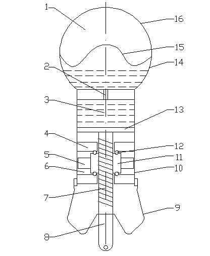 Integrated hydro-pneumatic spring device