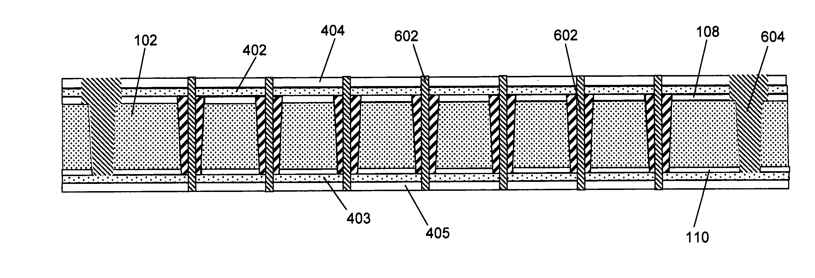 Wafer translator having a silicon core isolated from signal paths by a ground plane