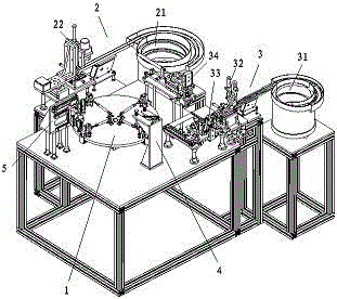 Electromagnetic valve iron core assembly assembling machine