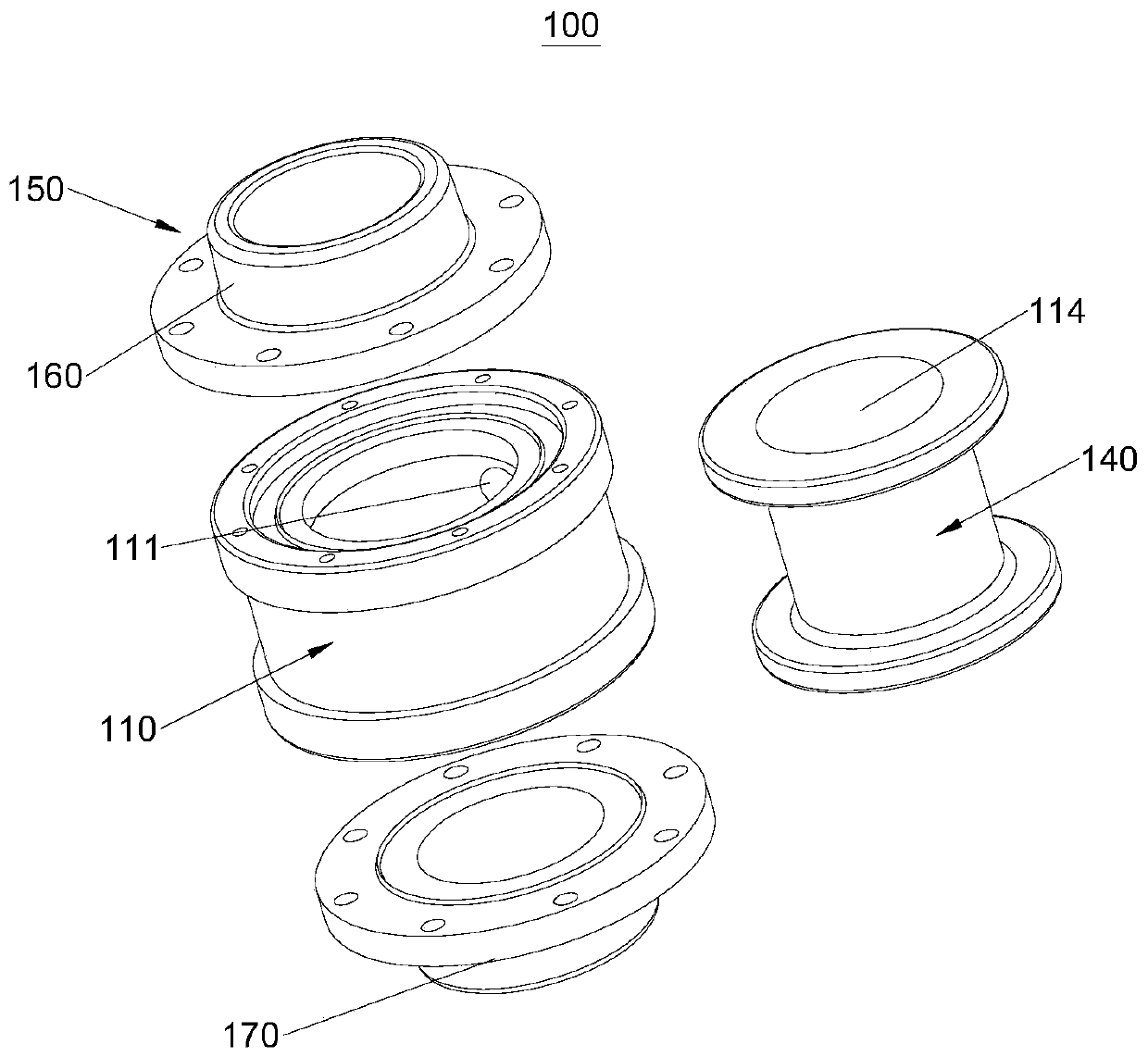 Inward-expansion-type flexible pressure valve