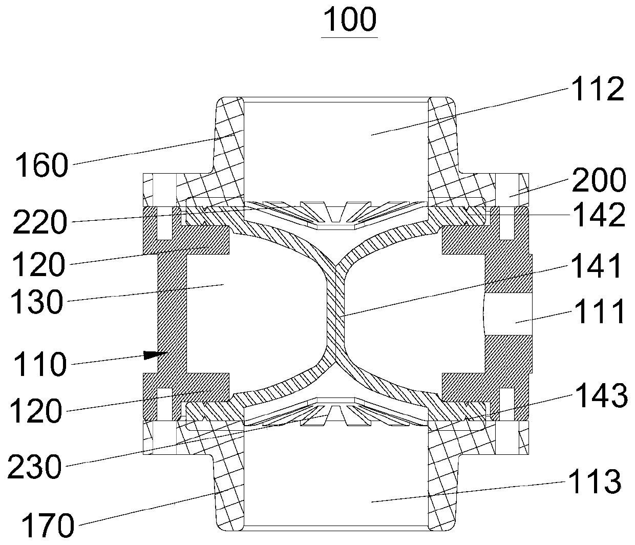 Inward-expansion-type flexible pressure valve