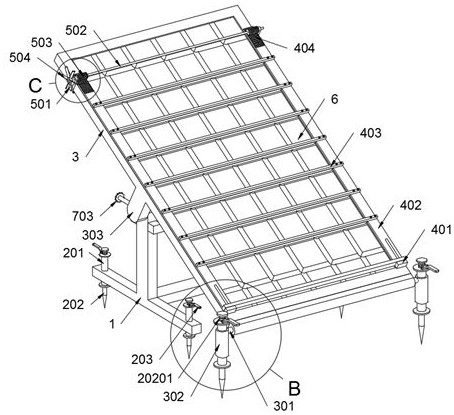 Stacked adjustable photovoltaic power generation device