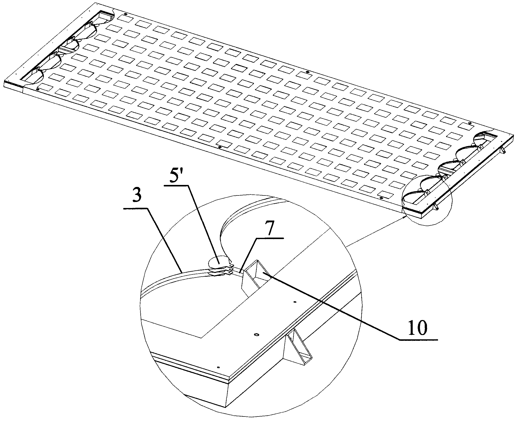 Method for preparing pre-tension membrane structure antenna