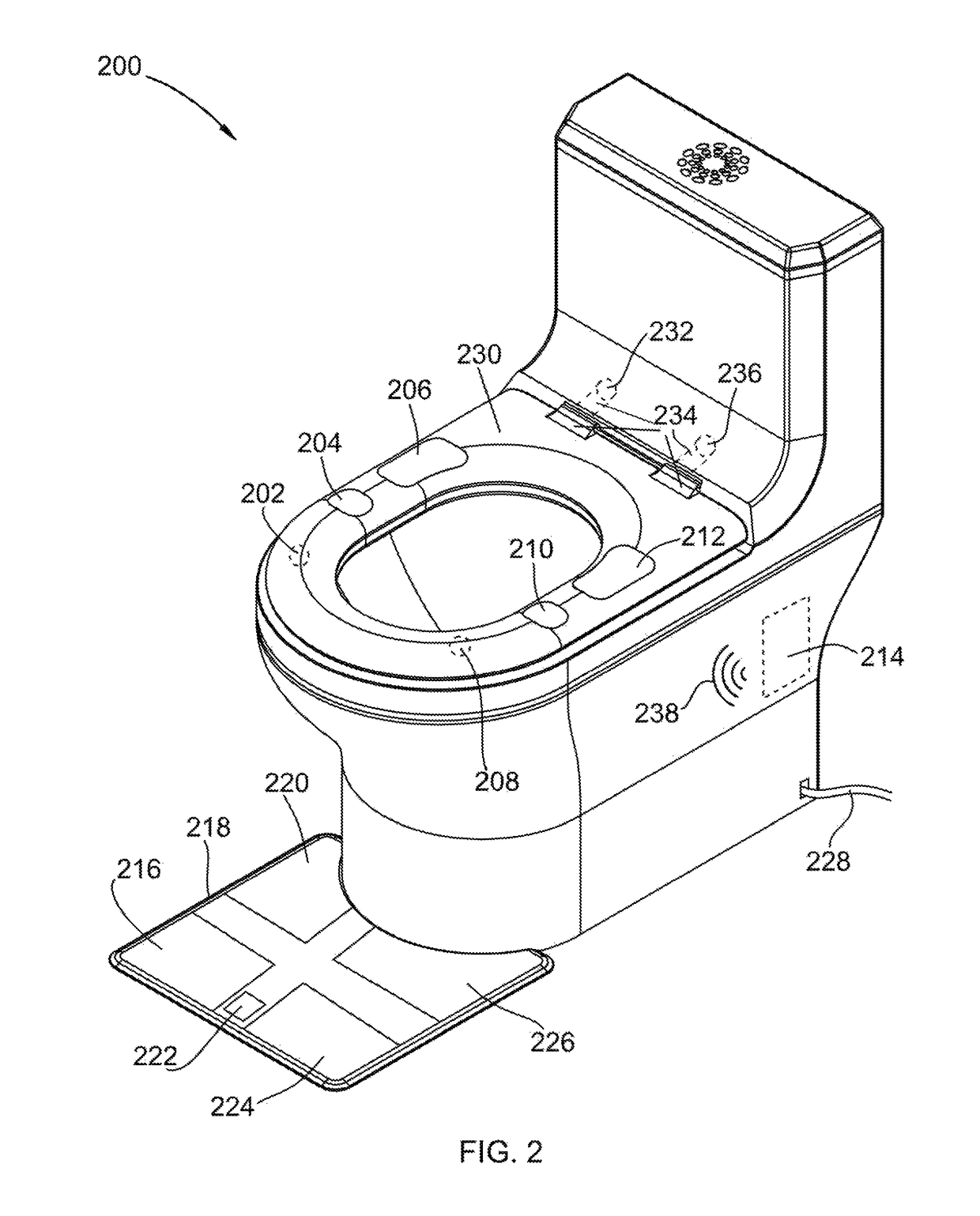 User identifying toilet apparatus